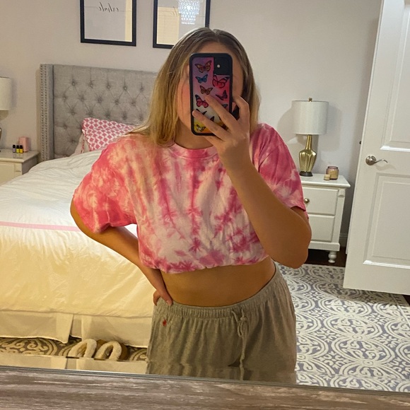 Hot Pink Tie Dye T-Shirt - Picture 6 of 6